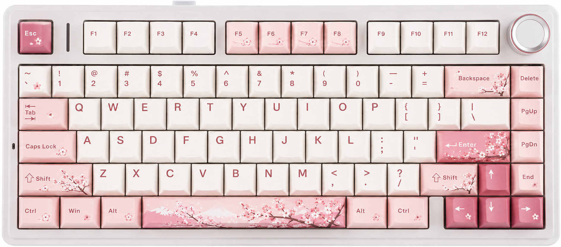 Pockeys Sakura Edition — Custom Mechanical Keyboard
